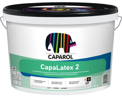 Краска латексная CAPAROL CAPALATEX 2 УКРАИНА интерьерная B1-белая - 10л