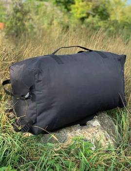 Баул 100 литров армейский военный ЗСУ тактический сумка рюкзак 74*40*34 см походный черный