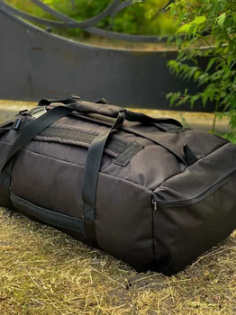 Баул 100 литров военный армейский ЗСУ тактический сумка рюкзак походный черный