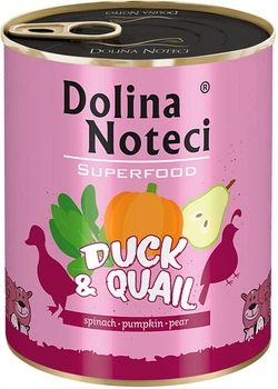 Влажный корм Dolina Noteci Superfood для собак из утки и перепела 800 г (5902921303596)