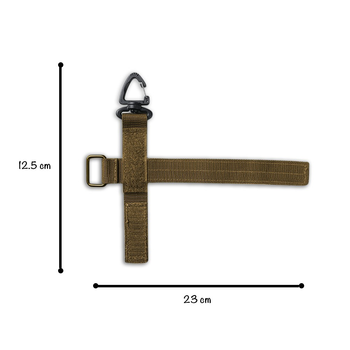 Многофункциональный карабин в виде треугольника, вращающийся на 360 градусов, крепление Molle, цвет койот, TTM-06 A_8 №3