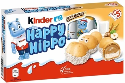 Батончики Kinder Happy Hippo Haselnuss, 103.5 г