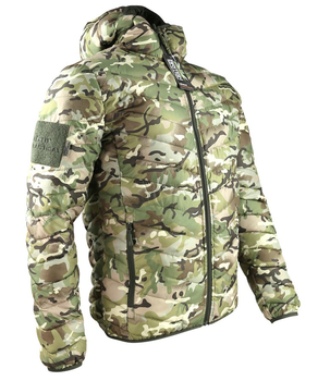 Куртка чоловіча тактична KOMBAT UK військова з липучками під шеврони ЗСУ Xenon XL мультікам/оливковий (OPT-38241)