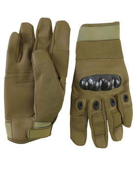 Перчатки тактические военные полевые перчатки тактические KOMBAT UK Tactical Gloves XL-XXL койот (OPT-13261)