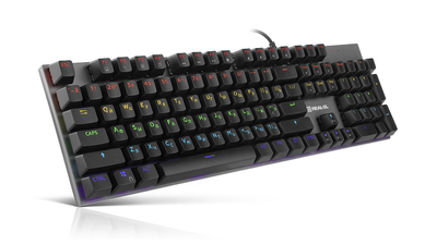 Клавиатура REAL-EL M 13 grey механическая игровая с подсветкой