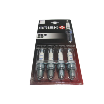 Свічки запалювання 4шт BRISK SUPER ВАЗ 2101, 2105, 2106, 2107, 2108, 2109, 21099, 2110, 2121, 21213, Таврія 1102, 1103, 1105, Ланос, Сенс, проміжок: 0.8. під ключ: 21 мм, комплект (42377)