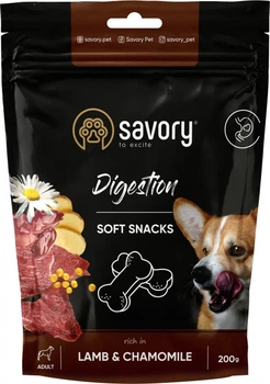 Ласощі для собак Savory для поліпшення травлення ягня і ромашка