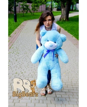 Ведмедик плюшевий BigBears 120 см. Блакитний