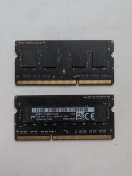 Память Micron SODIMM DDR3 4GB PC3L-14900S (1866Mhz) (MT8KTF51264HZ-1G9E2) - Б/У