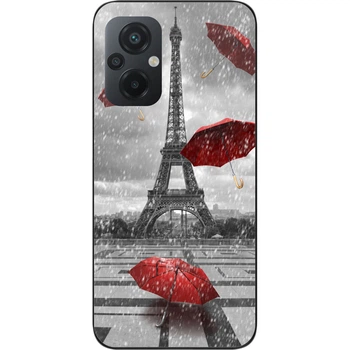 Бампер силиконовый чехол SMTT для Xiaomi Poco M5 с картинкой Париж