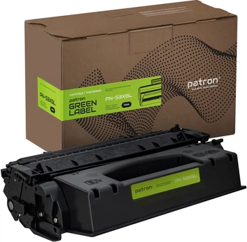 Картридж Patron Green Label совместимый аналог HP 53X (Q7553X) Black (PN-53XGL)