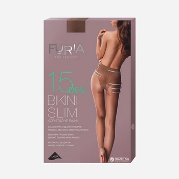 Колготи 15 Den жіночі Duna Furia Bikini Slim 1206 4 р Бежеві (4823094622134)