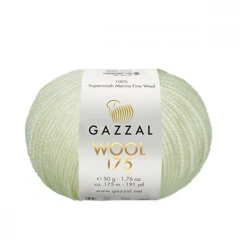 Пряжа Gazzal Wool 175 300-Белый