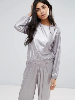 Блуза ASOS 6530864 XXS-XS (101216XXS-XS) Серый