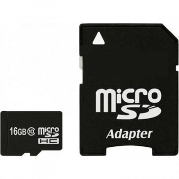 Карта памяти eXceleram 16Gb microSDHC class 10, UHS-I Class: 10, с адаптером SD (MSD1610A 57973)
