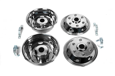 Колпаки из нержавейки Exclusive V1 (2-катковый) для Volkswagen LT (1995-2006 гг), стильные колпаки для LT