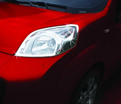 Fiat Fiorino/Qubo (2007-2023) Накладки на фары из нержавеющей стали Carmos (2 шт)