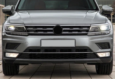 Volkswagen Tiguan 2016-2020 Накладка из нержавеющей стали на передний бампер