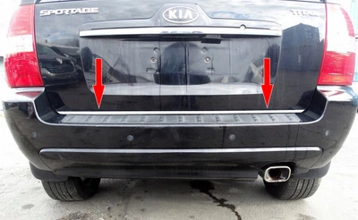 Нержавіюча кромка для багажника Kia Sportage 2004-2010 років.