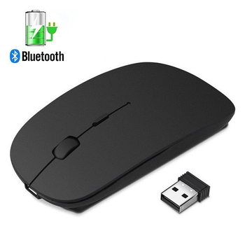 Беспроводная мышь bluetooth + USB черная