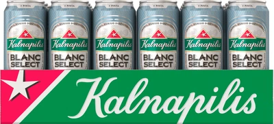 Упаковка пива Kalnapilis Blanc Select світле нефільтроване 5