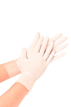 Латексні рукавички Medicom Latex опудрені Розмір S 100 шт. Білі