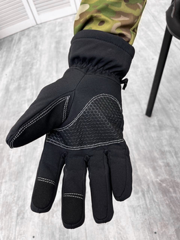 Тактические Soft Shell перчатки Black L