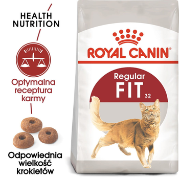 Sucha karma dla kotów domowych i wychodzących Royal Canin Fit 4 kg (3182550702225) (2520040)