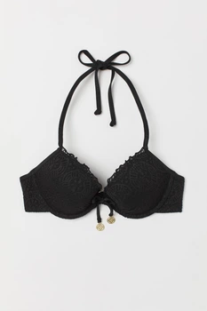 Купальний ліф H&M 80A чорний 2201559607