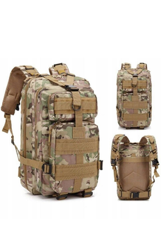 Бойовий рюкзак камуфляж сумка на плечі ранець багатофункціональний для операцій універсальний для польових завдань для активного відпочинку і служби 28 л