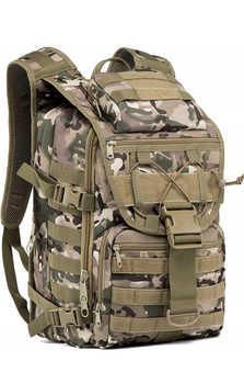 Рюкзак сумка на плечи штурмовой ранец Камуфляж 42 л с водонепроницаемого зносостойкого материала двухлямковый полевой для походов туризма кемпинга