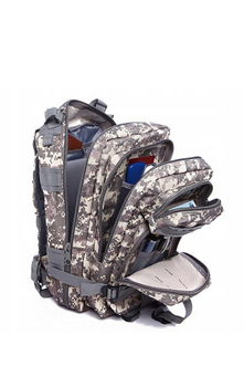 Рюкзак сумка на плечи ранец Пиксель 28 л система MOLLE двухлямковый из полиэстра водонепроницаемый с регулируемыми ремнями ручкой для переноса