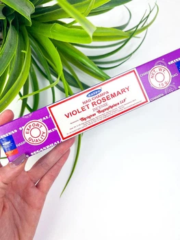 Пыльцовое благовоние Violet Rosemary Фиалка Розмарин Satya Масала благовоние 15 гр 33785 -1