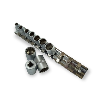 Набор головок торцевых универсальных, сплайн 1/4" 4-13 мм 10 ед. HAISSER (арт.70190)