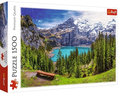 Пазли Trefl&nbsp;- Озеро Ешінен, Альпи, Швейцарія, 1500 елементів (26166)