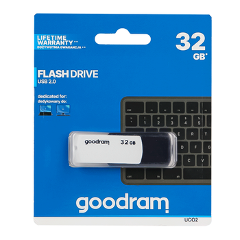 Флеш-накопитель GOODRAM UCO2 32 GB Black + White для хранения данных