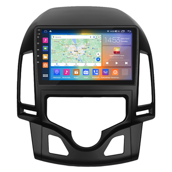 Штатная магнитола 9" Lesko для Hyundai i30 I Рестайлинг 2010-2012 2/32Gb CarPlay 4G Wi-Fi GPS Prime Хюндай