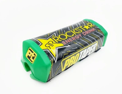 Подушка квадратная на руль кроссового мотоцикла RockStar 20см, зеленая