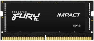 Оперативная память Kingston Fury SODIMM DDR5-4800 65536MB PC5-38400 (Kit of 2x32768) Impact 2Rx8 Black (KF548S38IBK2-64)