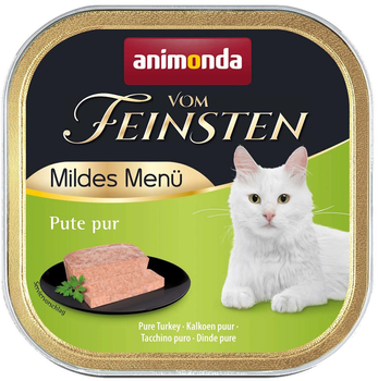 Вологий корм для котів Animonda vom Feinsten Mildes Menu індичка 100 г (4017721838627)