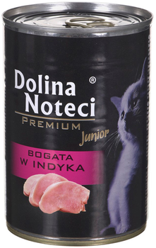 Mokra karma dla kotów Dolina Noteci Premium Junior Indyk 400 g (5902921303763)