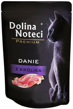 Вологий корм для котів Dolina Noteci Premium Страва з кролика 85 г (5902921303244)