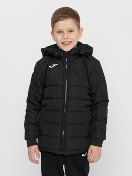 Детская демисезонная куртка для мальчика Joma Urban IV 102258.100 129-140 см 3XS Черная (8424309547011)