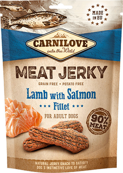 Сухий корм для собак Carnilove Jerky Баранина з філе лосося 100 г (8595602551989)