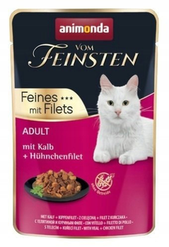 Mokra karma dla kotów Animonda Vom Feinsten z cielęciną 85 g (4017721830621)