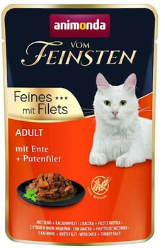 Вологий корм для котів Animonda Vom Feinsten качка 85 г (4017721830638)
