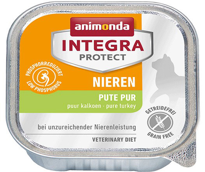 Вологий корм для котів Animonda Integra Protect Nieren індичка 100 г (4017721868037)