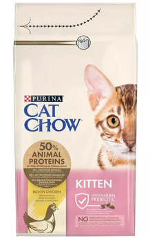 Сухий корм для котів PURINA CAT CHOW Kitten Chicken 1,5kg (5997204513984)