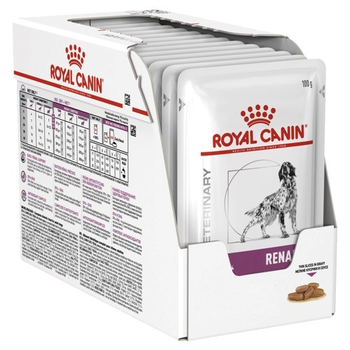 Mokra karma dla psów z niewydolnością nerek Royal Canin Renal plasterki w sosie 12 x 100 g (9003579016800)
