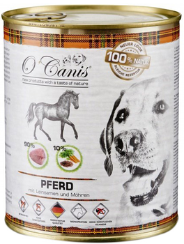 Mokra karma dla psów O'Canis Konina z warzywami i siemieniem 800 g (4260118921659)